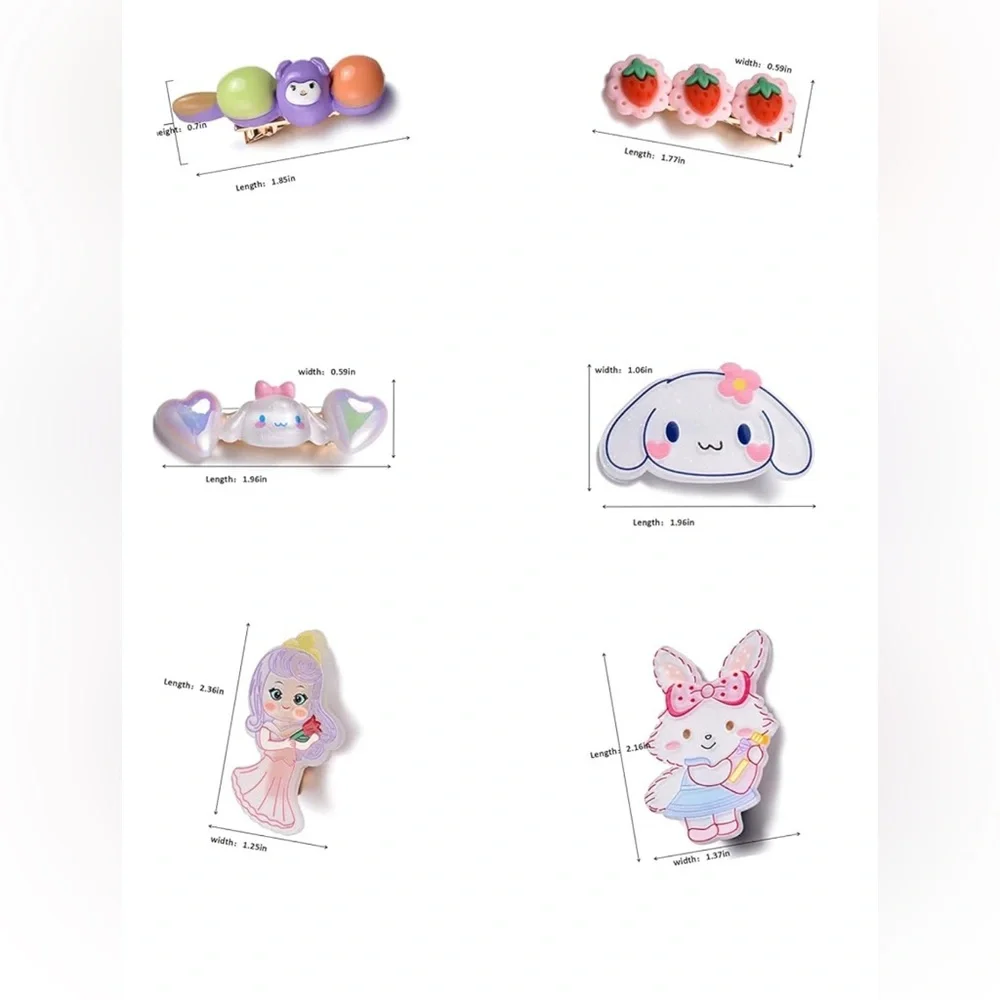 Kids *NIB* Hair Clip Barrettes, 1 Pack, 12 PCS total - Picture 3 of 6